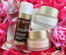 Clarins Extra Firming Eye Complete Rejuvenating Cream Review, Beauty Review, anti aging eye cream, anti aging, clarins, Clarins Double Serum, Clarins Extra-Firming Day Cream, Clarins Extra-Firming Night Cream