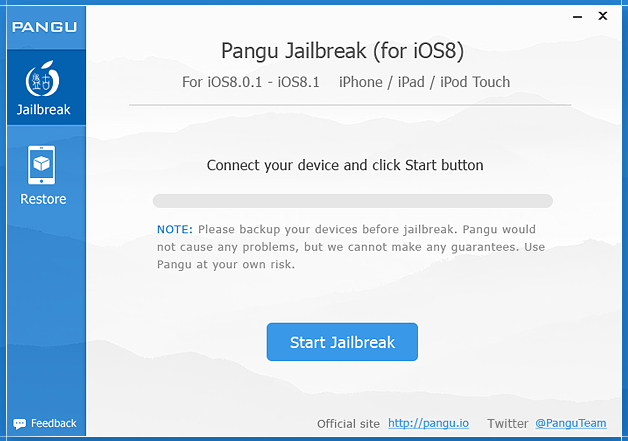 Untethered Pangu8 iOS 8 Jailbreak