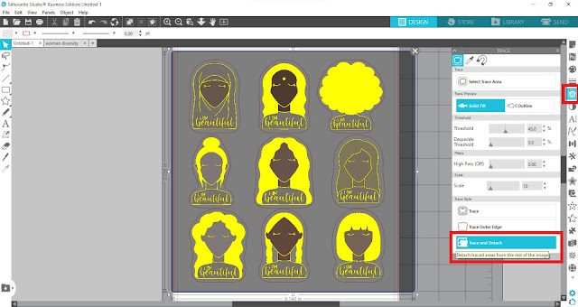 stickers, silhouette studio v4, Print and cut, trace, png files