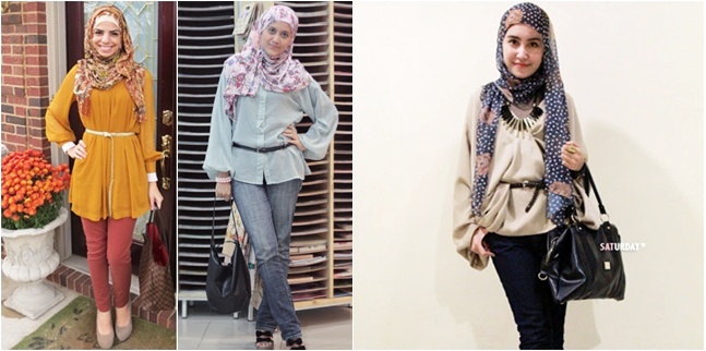 Kiat cantik dengan Style busana  muslim  Tutorial Hijab