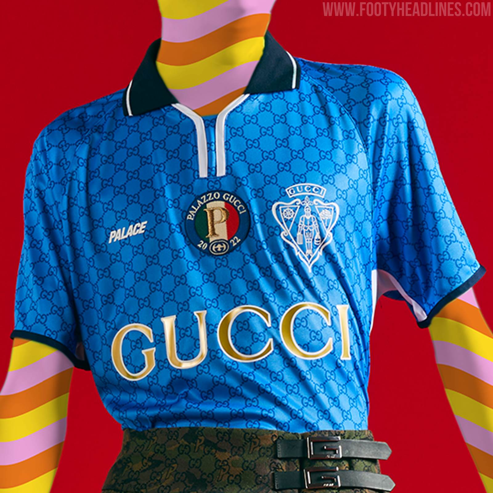 3 Gucci x Palace Football Kits Released - Inspired By Chelsea, Italy &  Strawberry Kit - Footy Headlines