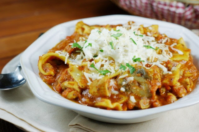  is a quick in addition to slow agency to savor the flavors of classic lasagna Chicken Lasagna Stew