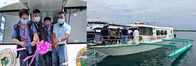 Doh's third sea ambulance sets sails in Patnanungan, Quezon