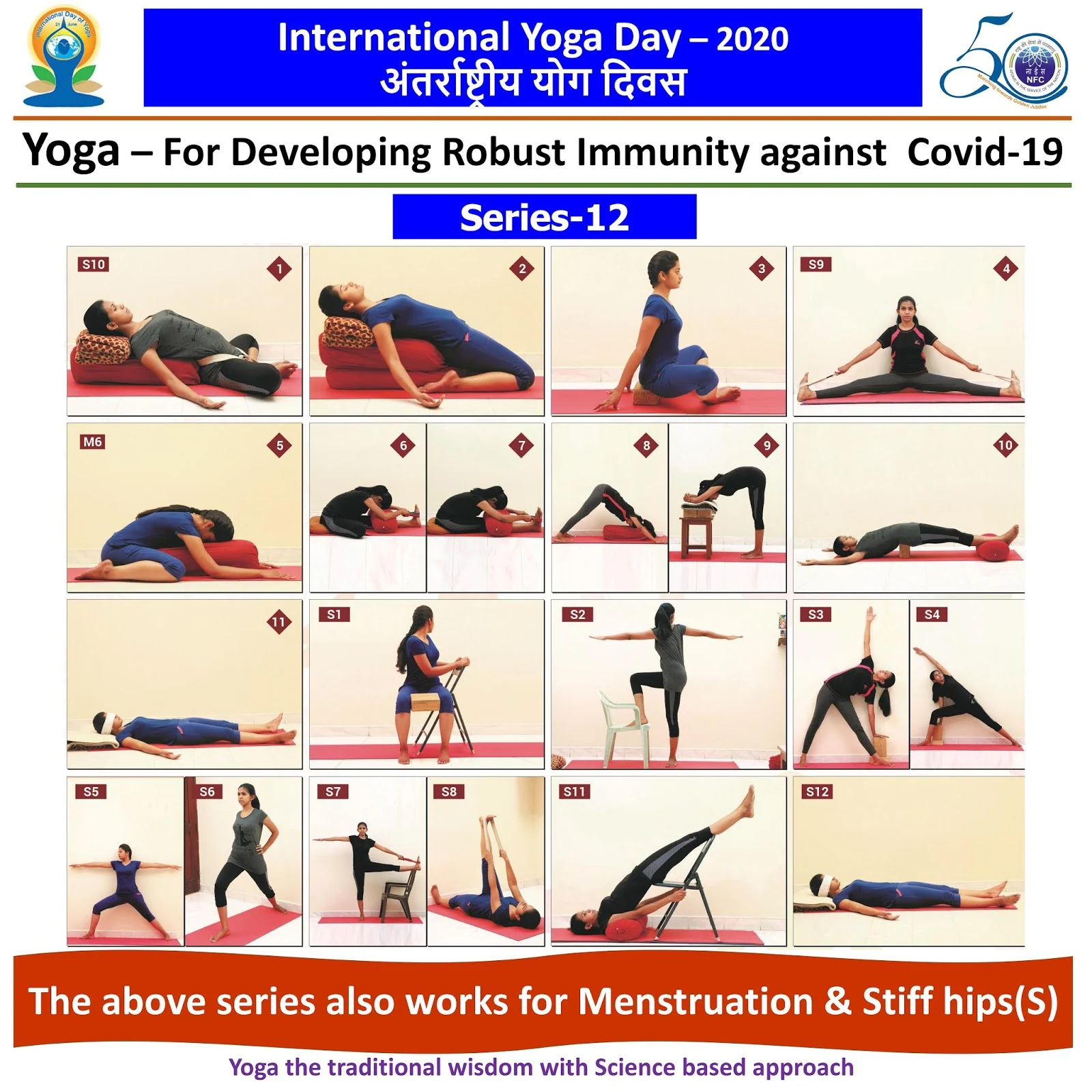 Happy International Yoga Day ... This series also works for Menstruation & Stiff hips(S)