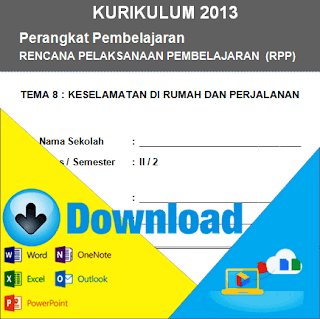 Download RPP Kurikulum 2013 Kelas 2 SD Tema Keselamatan Dirumah dan Perjalanan Semester 2