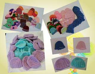 free crochet pattern, free crochet cap pattern, free crochet beanie pattern, free crochet headwear pattern, free crochet new born baby cap pattern, free crochet preemie baby cap pattern, Ronald McDonald Centre, donation, donation ideas, Oswal Cashmilon yarn, Hundred caps,