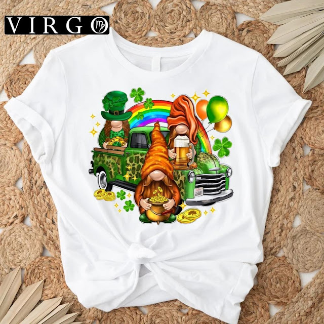 Cute Gnomies With Truck St Patricks Day T-shirts