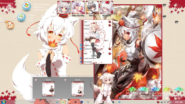 Windows 8.1 Theme Inubashiri Momiji by Andrea_37