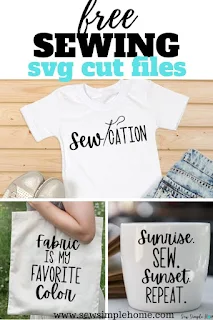 Simple and free sewing svg cut files for free download.