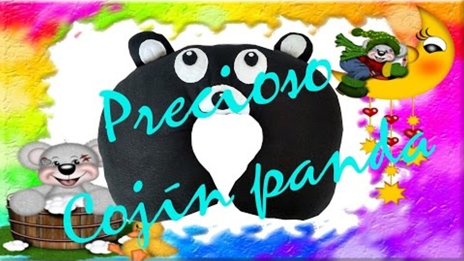 Como hacer un precioso cojín panda