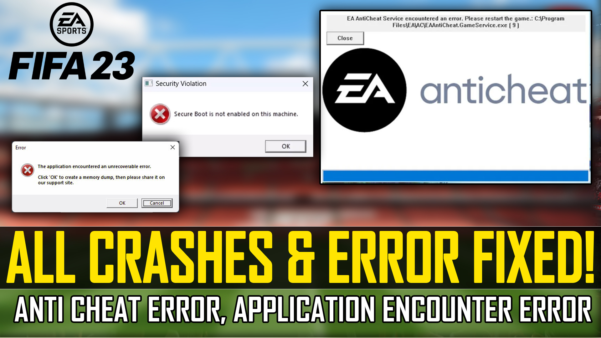 Античит ФИФА 23. DIRECTX Error FIFA 23. The application encountered an unrecoverable Error Roblox. Secure Boot Error. Violation failed