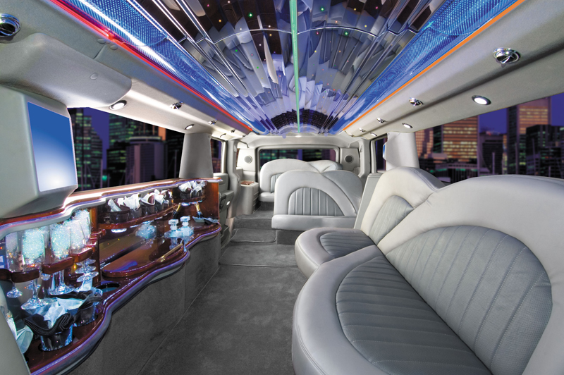 SPORTS CARS: hummer limousine interior