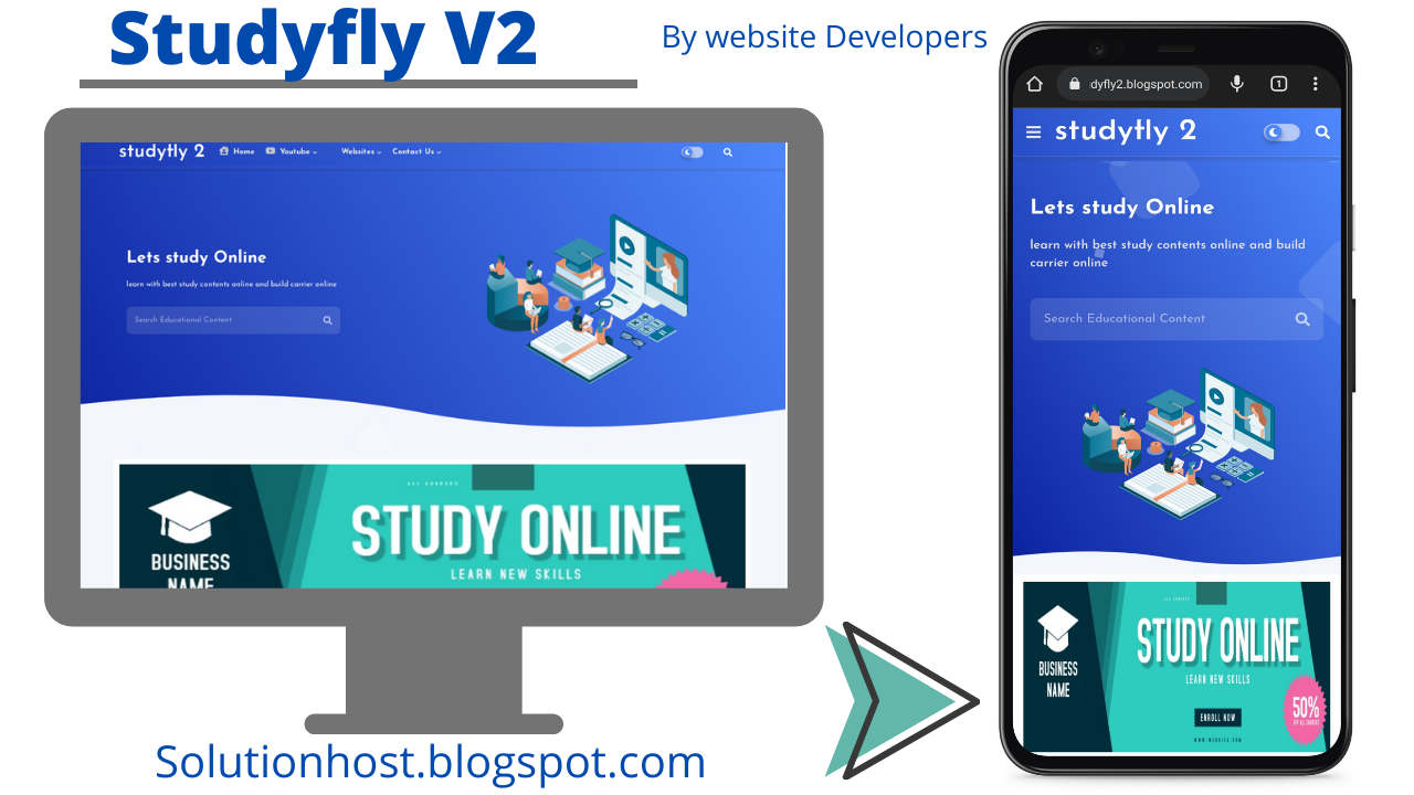 Studyfly v2 - New education blogger template