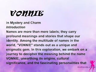 meaning of the name "VONNIE"