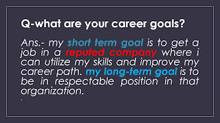 what are your career goals;interview