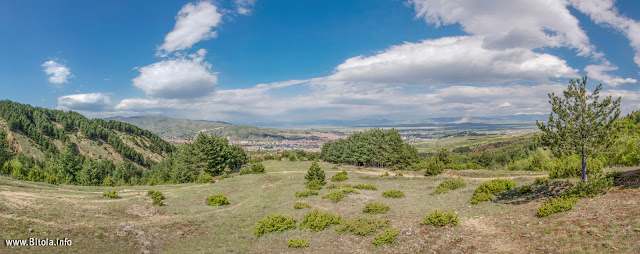 Bitola city Panorama - view from Neolica Hiking Trail