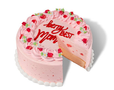 Baskin-Robbins Strawberries 'n Cream ice cream cake.