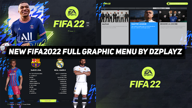 PES2017 | FIFA2022 NEW FULL GRAPHIC MENU.