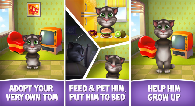 chu meo talking tom ngo nghinh dang yeu