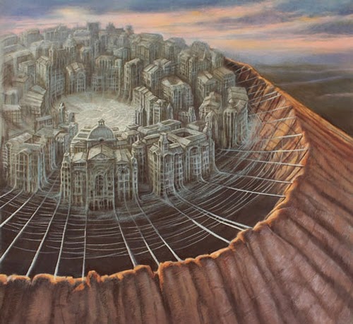 26-Arachnopolis-Marcin-Kołpanowicz-Painting-Architecture-in-Surreal-Worlds-www-designstack-co