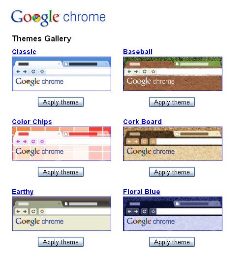 google chrome themes gallery 2010. Google Chrome Themes Gallery