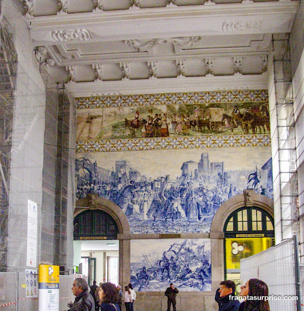 Estação São Bento na Cidade do Porto em Portugal