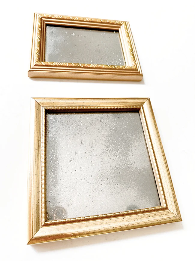 vintage gold mirrors