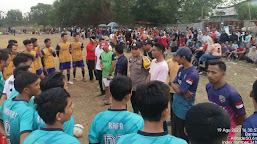 Polsek Cikande Lakukan Pengamanan Pertandingan Sepak Bola di Desa Leuwi Limus dan Desa Julang