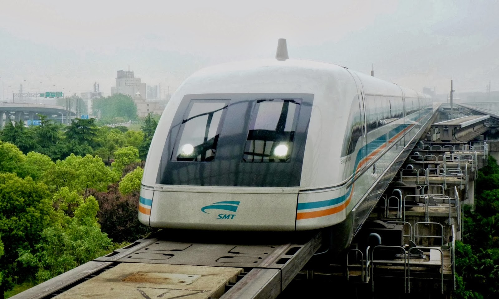 train, this train maglev line that operates in Shanghai, China 