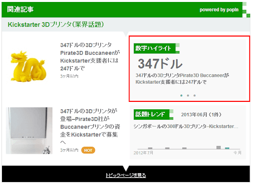 数字ハイライト