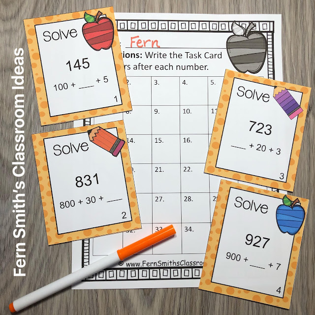 Click Here to Download This Addition & Subtraction Within 1,000 Task Cards Bundle. It is Perfect for Student Independent Work in Your Math Center!