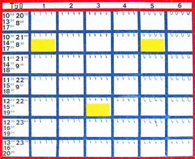 ralf kwaaknijd, mondrianification of Tennis Timetable, 2008