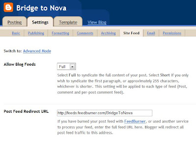 feed redirect blogger