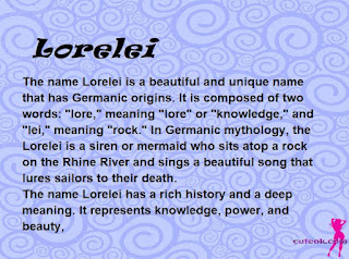 meaning of the name "Lorelei"