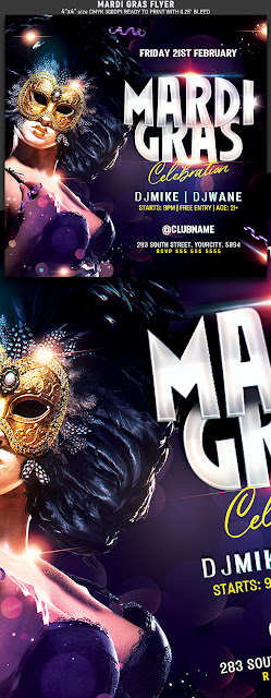  Mardi Gras Flyer Template