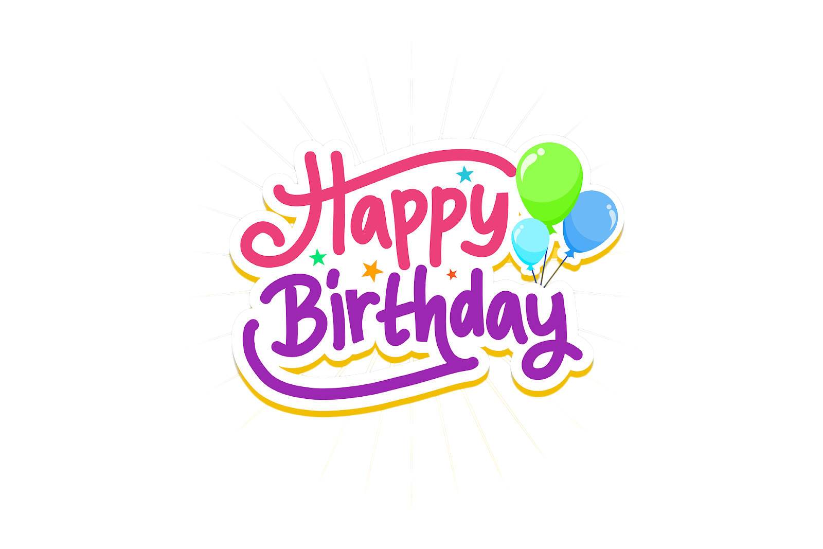  Birthday Decoration Items PNG 