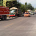 Camioneros protestan en Moca rechazando cierre de Minas