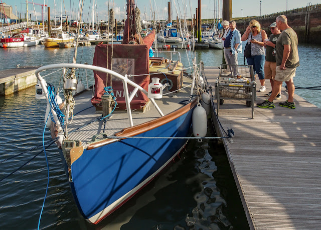 Photo of Janina of Dorset back in the water at Maryport Marina