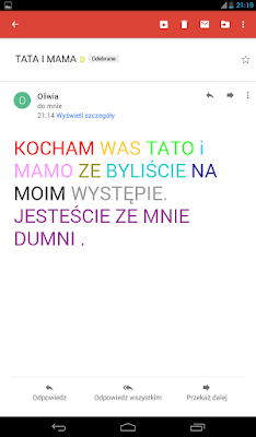 e-mail od dziecka