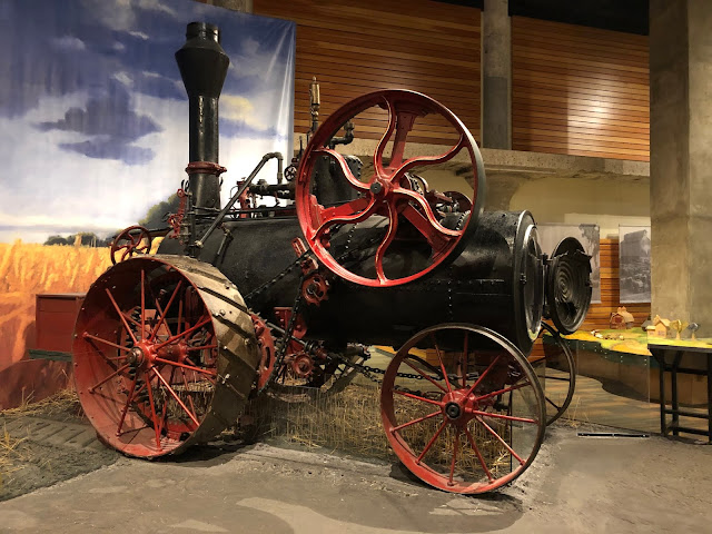 Antique tractor used for the wheat fields on display at the Mill City Museum in Minneapolis