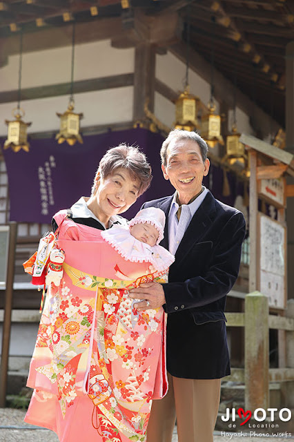 枚岡神社でお宮参り出張撮影