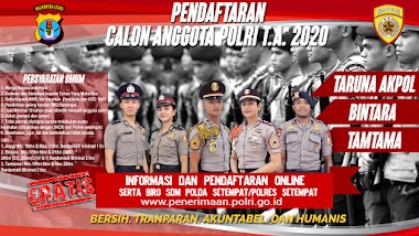 BROSUR PENDAFTARAN POLRI T.A.2020