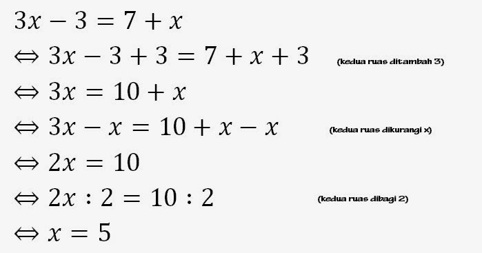 Contoh Soalan Persamaan Linear Dan Jawapan - Gong Syimi