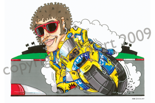 Gambar Karikatur Lucu Valentino Rossi