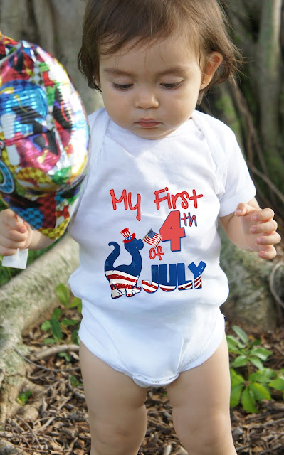 My First 4th of July Patriotic Dino baby onesie 