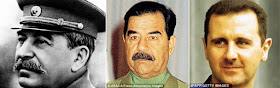 Stalin, Hussein and Bashar Assad