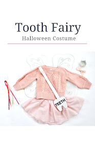 DIY tooth fairy halloween costume