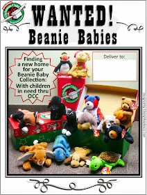 Operation Christmas Child Wanted Beanie Babies Poster