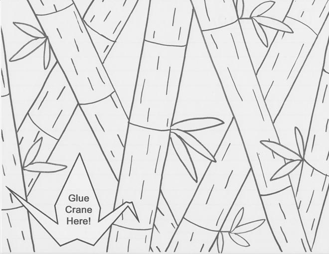 Bamboo Coloring Pages 1