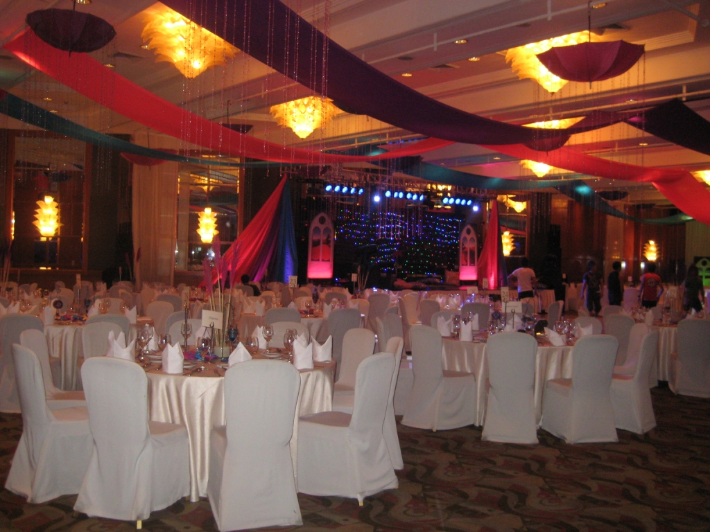 Arabian Nights or Bollywood Themed Event Ceiling Swags